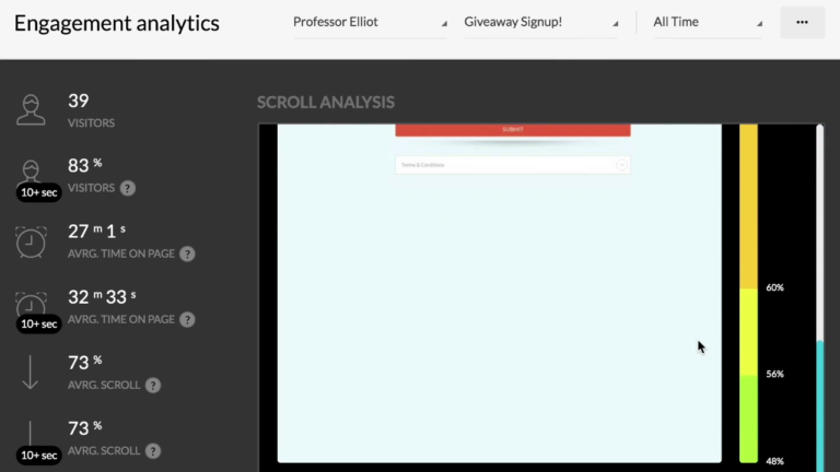 Kartra Scroll Heatmap